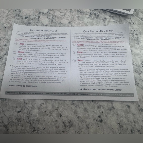 Vornado 200 Room Heater Charcoal Grey Electric With Fan.  New Open Box. - Picture 12 of 16